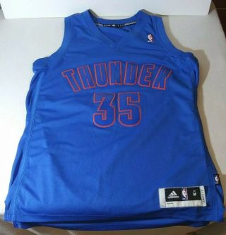 Adidas Nba Kevin Durant Basketball Jersey Oklahoma City Thunder Blue Medium 35