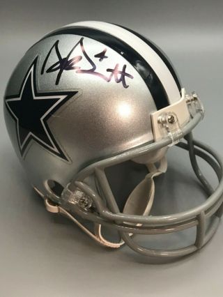 Dak Prescott Autographed/signed Dallas Cowboys Riddell Mini Helmet W/ Jsa