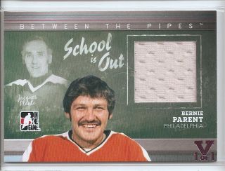 2010 - 11 In The Game Btp School Is Out Silver - Bernie Parent - Pink Vault 1/1