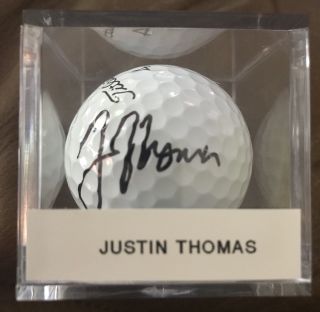 Justin Thomas Signed Titleist Pro V1 Golf Ball Auto Autograph L@@k ⛳️ 