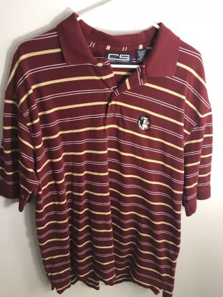 Mens Ncaa Florida State Seminoles Golf Polo Shirt Size Xxl