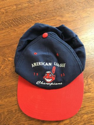 Chief Wahoo Cleveland Indians Baseball Cap 1995 American League Champions