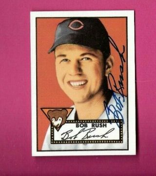 1952 Topps Reprint Autograph Auto Bob Rush 153 Chicago Cubs Signed