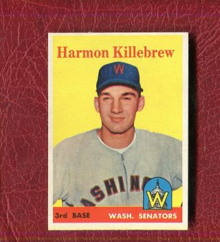 1958 Topps 268 Harmon Killebrew (hof) Washington Senators Set Break Nmt,  / Nmmt
