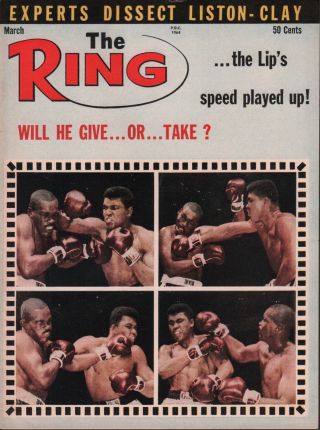 Cassius Clay Muhammad Ali Sonny Liston The Ring March 1964 051018dbx