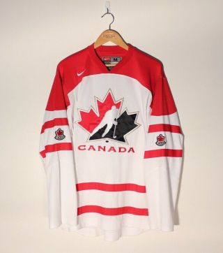 Authentic Nike Team Canada Hockey Jersey White Medium Iihf Stitched