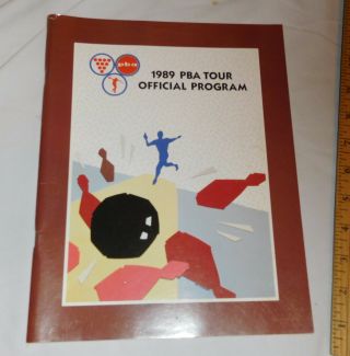 Vintage Pba Tour Official Program Bowling Professional Bowlers Association 1989