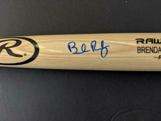 Brendan Rodgers Autograph Signed Rawlings Pro Bat Auto Beckett Bas