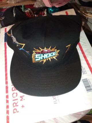 Detroit Shock Wnba Hat Black Snapback Gold