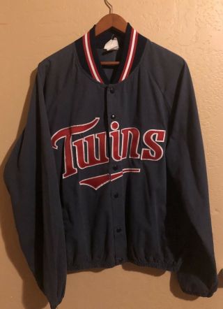 90s Vintage Minnesota Twins Majestic Men’s Xl Jacket Coat Button Up Mlb