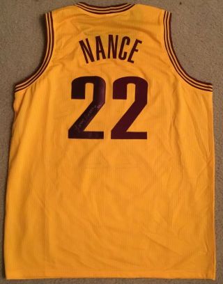 Larry Nance Authentic Signed Autographed Cavaliers Nba Basketball Jersey Ssm