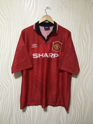 Manchester United 1994 1995 Umbro Home Football Soccer Shirt Jersey