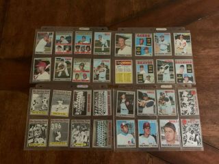 Partial Set Of 135 - 1970 Topps Baseball Cards In Binder.  Oliva,  Seaver,  Aaron