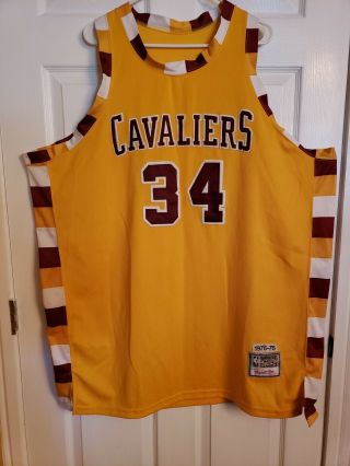 Mitchell Ness Cleveland Cavaliers Authentic Austin Carr Jersey 34 2xl Yellow