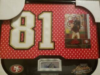 49ers Terrell Owens Limited Edition Playoff Absolute Memorabilia Plaque
