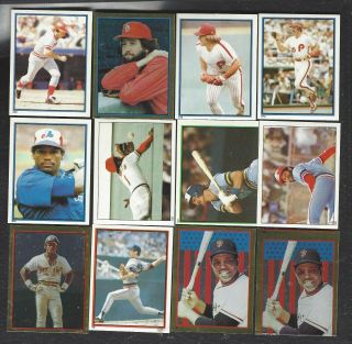 1983 Topps Baseball Sticker Partial Set 230 Assorted With 40 Stars Nm Nm - Mt