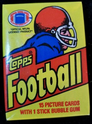1981 Topps Football Wax Pack From A Full More Packs To Come.
