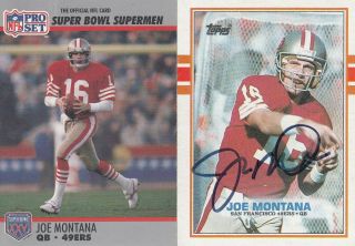 Joe Montana 1990 Pro Set San Francisco 49ers Hof Sb Champion Qb Card With Extra