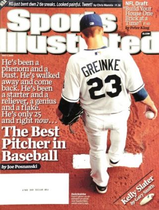 May 4,  2009 Zack Greinke Kansas City Royals Sports Illustrated