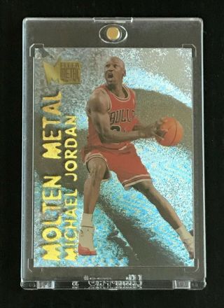 Michael Jordan 1996 - 97 Fleer Metal - Molten Metal 18 Of 30 Chicago Bulls 96 - 97