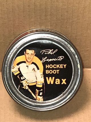 1960 Phil Esposito Hockey Boot Wax