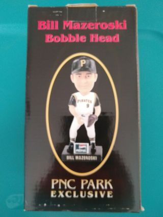 Pittsburgh Pirates Bill Mazeroski Limited Edition Bobble Head Pnc Park Exclusive