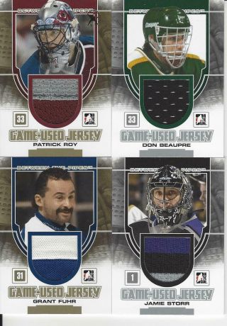 2013 - 14 In The Game Between The Pipes Grant Fuhr Game Jersey Gold