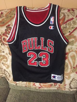 Youth Champion Reversible Michael Jordan Chicago Bulls Jersey Size Medium