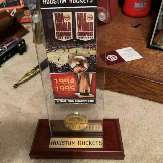 Houston Rockets Display Plaque For Their 