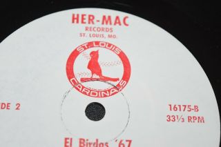 EL Birdos 1967 Tim McCarver St.  Louis Cardinals World Series Record LP Champs 7