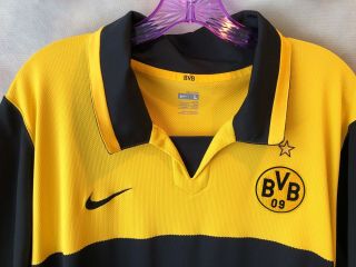 Borussia Dortmund 2007 Home Soccer Jersey Large Nike BVB 3