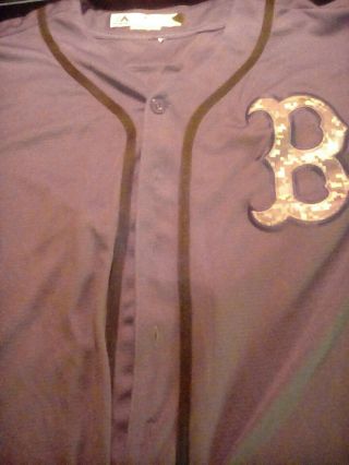 Boston Red Sox 2 Xander Bogaerts Majestic Cool Base Salute To Service Jersey (l)