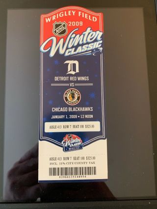 Wrigley Field 2009 Winter Classic Detroit Vs Chicago Ticket