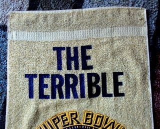 CANNON Pittsburgh STEELERS Training Camp TERRIBLE TOWEL IX X XIII CHAMPS 4