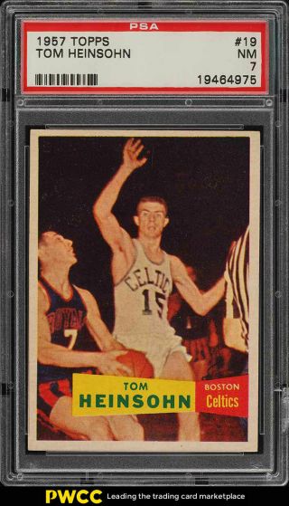 1957 Topps Basketball Tommy Heinsohn Sp Rookie Rc 19 Psa 7 Nrmt (pwcc)