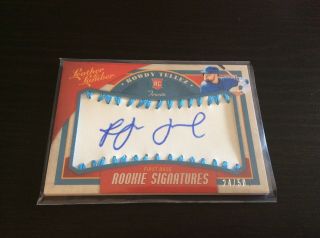 2019 Leather And Lumber Rookie Baseball Signatures Light Blue Rowdy Tellez /50