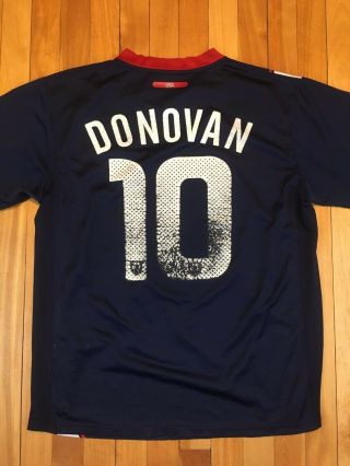Retro Nike USA National Soccer Langdon Donovan 10 Jersey Mens Medium FLAWED 2