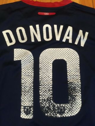 Retro Nike USA National Soccer Langdon Donovan 10 Jersey Mens Medium FLAWED 4