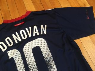 Retro Nike USA National Soccer Langdon Donovan 10 Jersey Mens Medium FLAWED 7