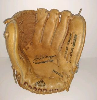 Vintage Trio Hollander Baseball Glove Yankee Clipper Joe Dimaggio 31 - 58 Cowhide