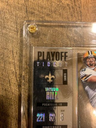 2017 Contenders Rookie Ticket Auto Taysom Hill SP Saints RC ed 50/99 3