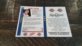 1995 Zellers Signature Series Darryl Sittler Auto /3500 Hockey Card 2