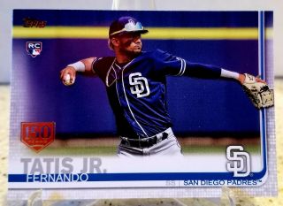 2019 Topps Series 2 Fernando Tatis Jr.  Rc Rookie - 150 Years Stamp - Padres