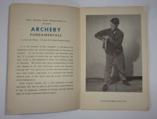 Vintage Archery Fundamentals Booklet Rome Sporting Goods Charles A.  Kleist 2