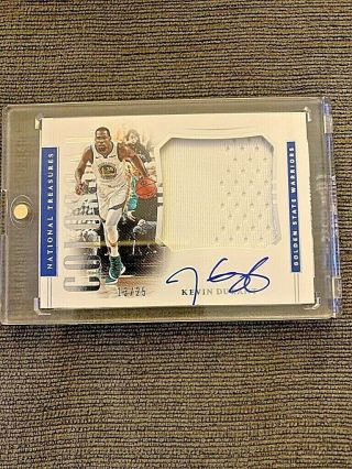2018 - 19 National Treasures Colossal Material Auto Kevin Durant 13/25 Hot Card
