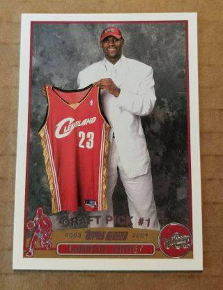 2003 - 04 Lebron James Topps 221 Rookie Card Rc
