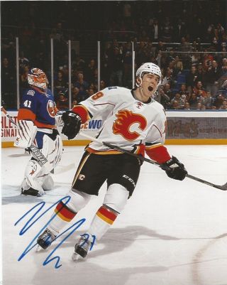 Calgary Flames Michael Ferland Autographed Signed 8x10 Nhl Photo A