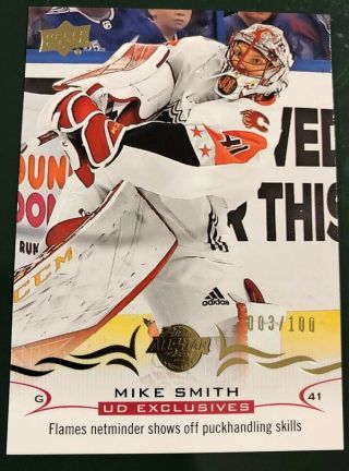 Mike Smith - 18/19 Sp Authentic Ud Update All Star Gold Ssp 003/100