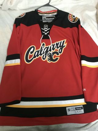 Reebok Nhl Calgary Flames Alternate Hockey Jersey Size Xxl