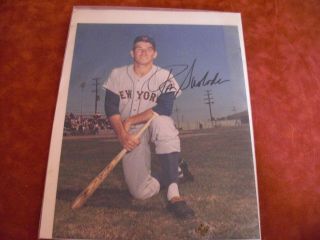 Vintage 1969 Ny Mets Signed 8x10 Photo Autograph Ron Swoboda Spring Training Ex
